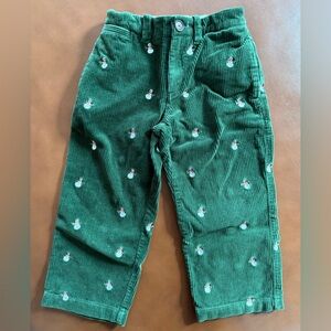 CREWCUTS Corduroy Pants with Snowman (4T)